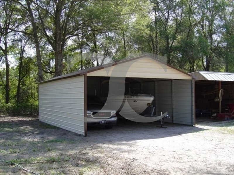 Carport | Boxed Eave Roof | 20W x 21L x 7H Carport | Boxed Eave Roof | 20W x 21L x 7H