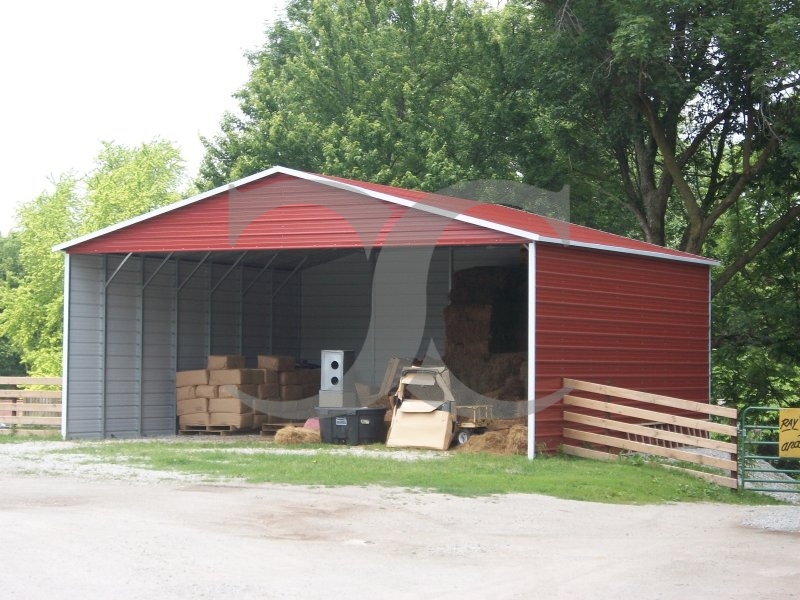 Carport | Boxed Eave Roof | 28W x 26L x 12H Carport | Boxed Eave Roof | 28W x 26L x 12H