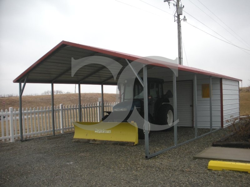 Carport | Boxed Eave Roof | 18W x 31L x 6H Utility Carport Combo Carport | Boxed Eave Roof | 18W x 31L x 6H Utility Carport Combo